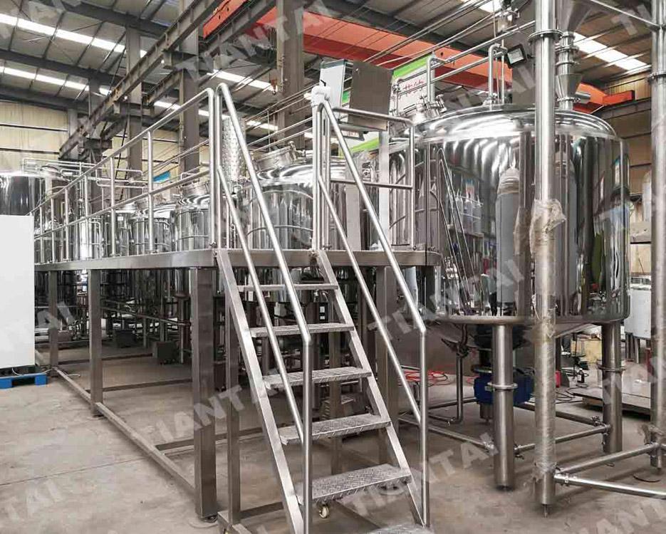 20bbl Mirror brewery,four vessel brewhouse equipment is finished